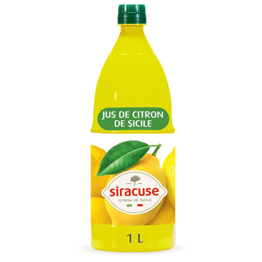 Jus de Citron Jaune SIRACUSE la bouteille de 100 cl