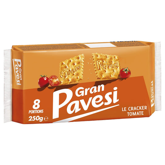 Biscuits Apéritifs Crackers Pomodoro aux Tomates et aux Herbes PAVESI le paquet de 280g