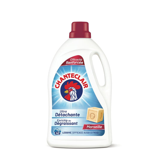 Lessive Liquide Ultra Détachante au Savon de Marseille CHANTECLAIR le bidon de 1800mL