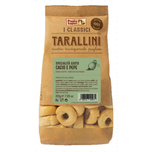 Biscuits Gout Cacio et Pepe PUGLIA SAPORI le paquet de 100g