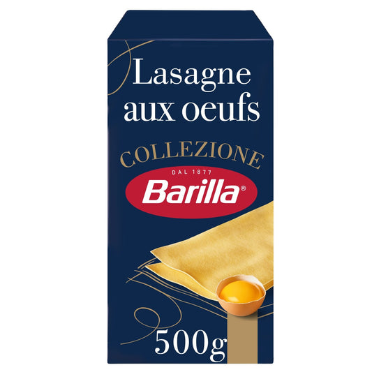 Pâtes Lasagnes Oeufs Collezione BARILLA la boîte de 500g