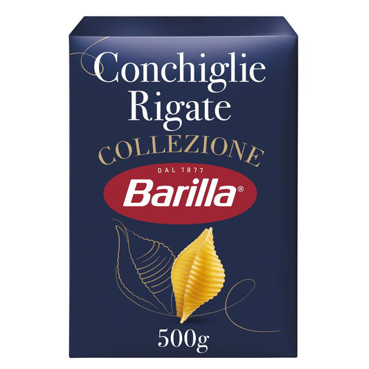 Pâtes Conchiglie Rigate Collezione BARILLA la boite de 500g