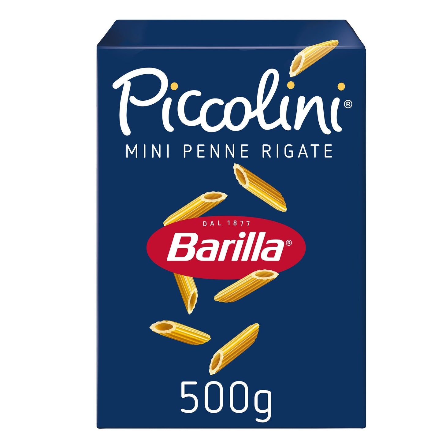 Pâtes Mini Penne Rigate Piccolini BARILLA la boîte de 500g
