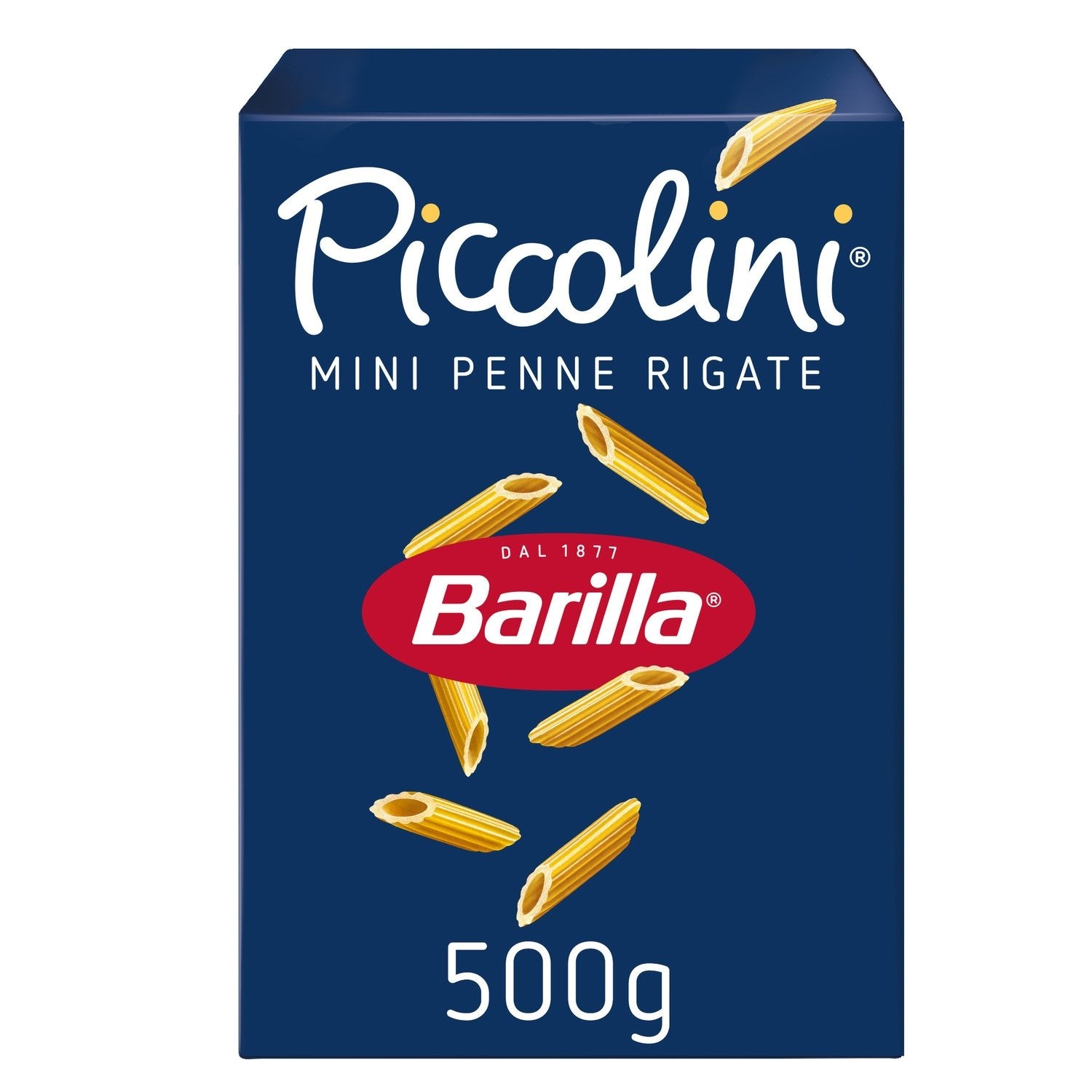 Pâtes Mini Penne Rigate Piccolini BARILLA la boîte de 500g