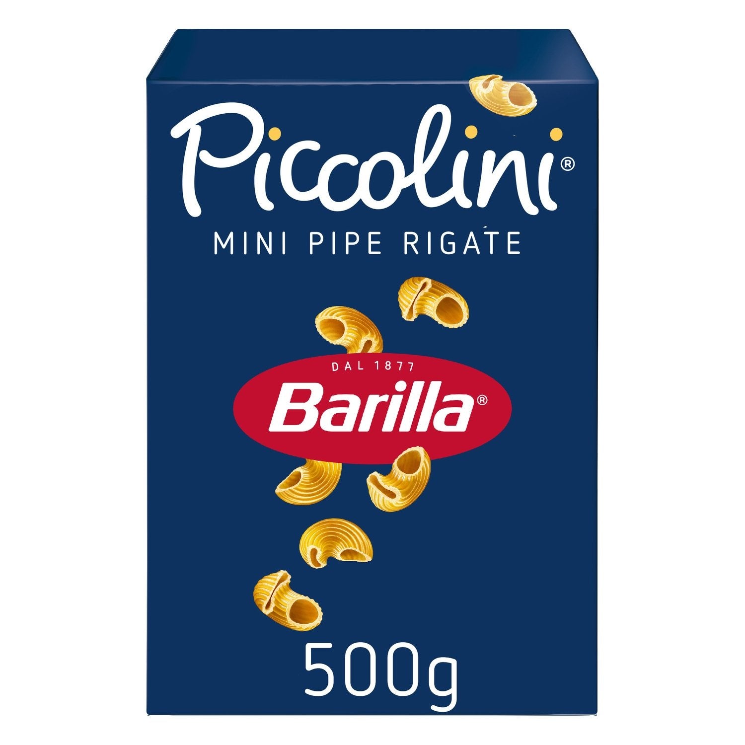 Pâtes Mini Pipe Rigate Piccolini BARILLA la boîte de 500g