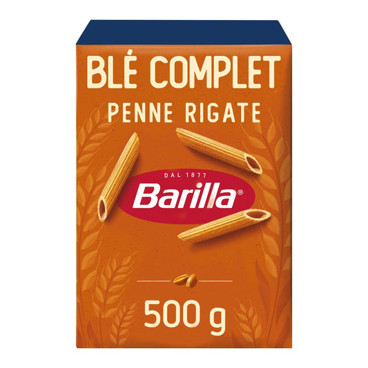 Pâtes Penne Rigate Blé Complet BARILLA la boîte de 500g