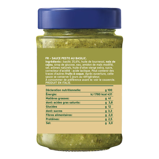 BARILLA Vegan Basil Pesto Sauce