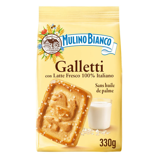 Biscuits Galletti au Lait Frais MULINO BIANCO le paquet de 350g