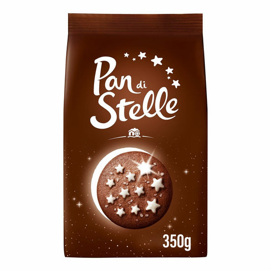 Biscuits Pan Di Stelle au Cacao et Sucre Glace MULINO BIANCO le paquet de 350g