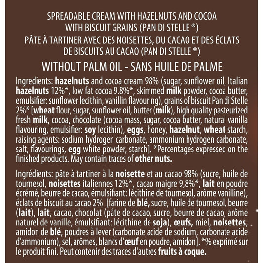 Pâte à Tartiner à la Noisette et Cacao PAN DI STELLE