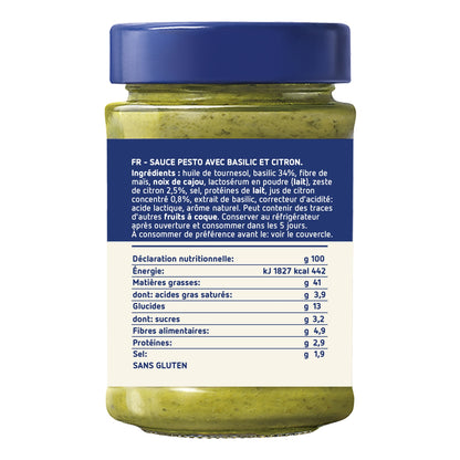 Sauce Pesto Basilic et Citron BARILLA