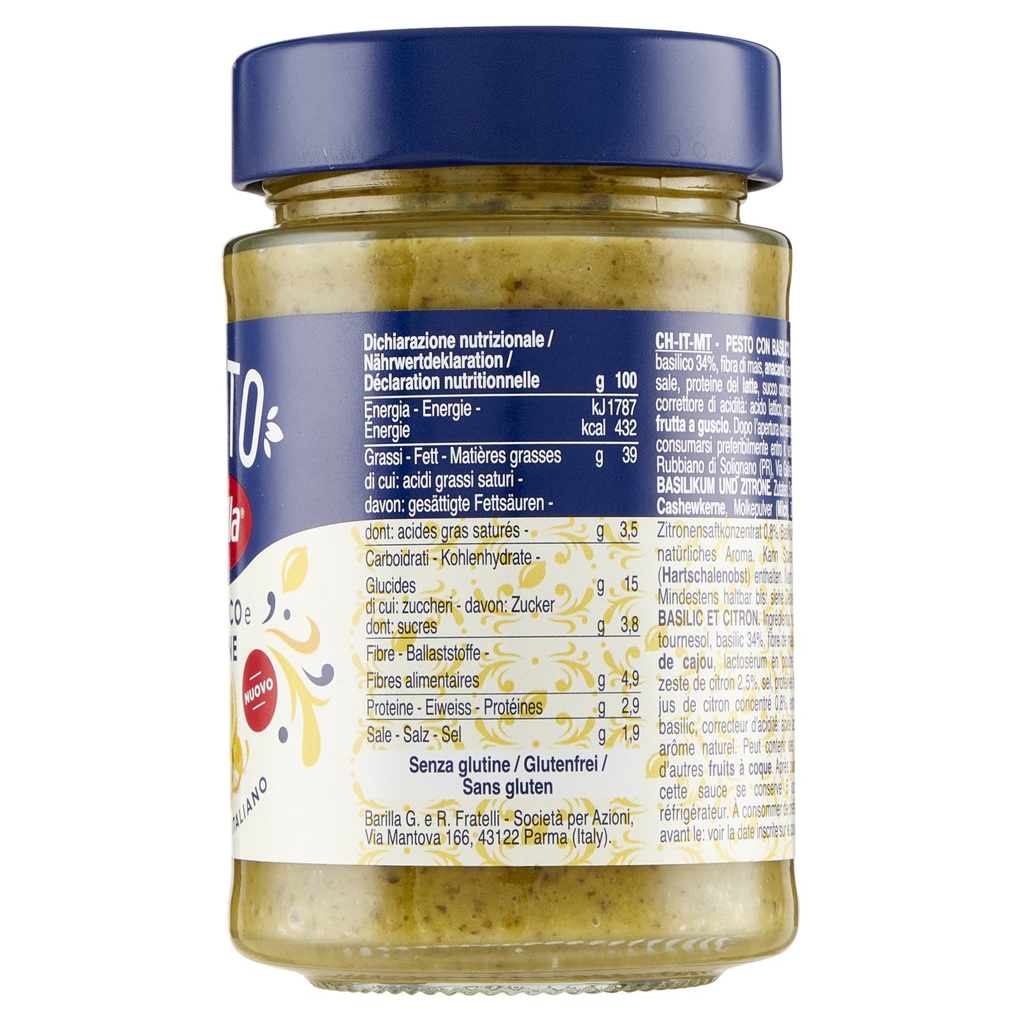 Sauce Pesto Basilic et Citron BARILLA