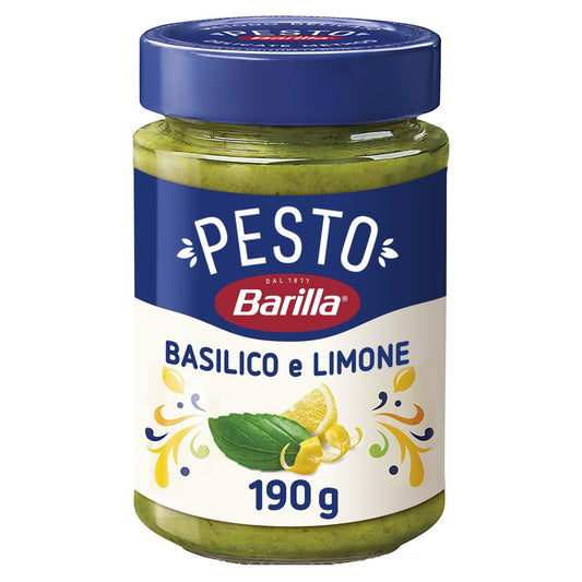 Sauce Pesto Basilic et Citron BARILLA le pot de 190g
