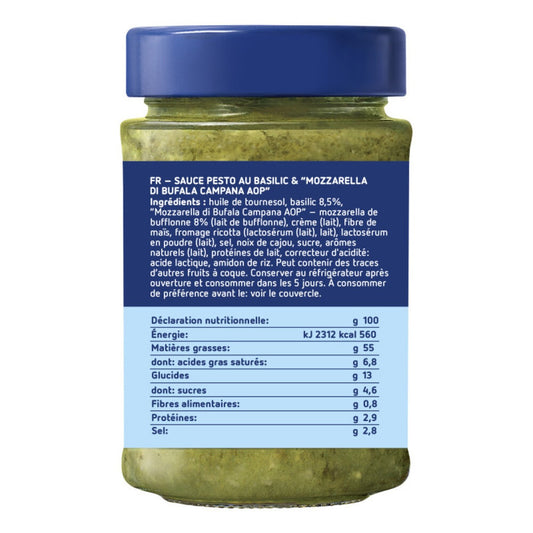 BARILLA Pesto Basil and Mozzarella Sauce