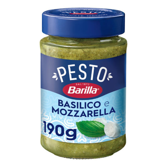 Sauce Pesto Basilic et Mozzarella BARILLA le pot de 190g