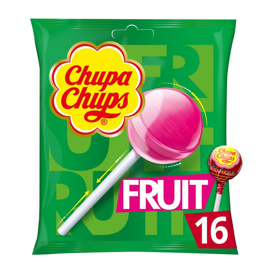 Bonbons Sucettes aux Fruits CHUPA CHUPS le sachet de 16 - 192 g