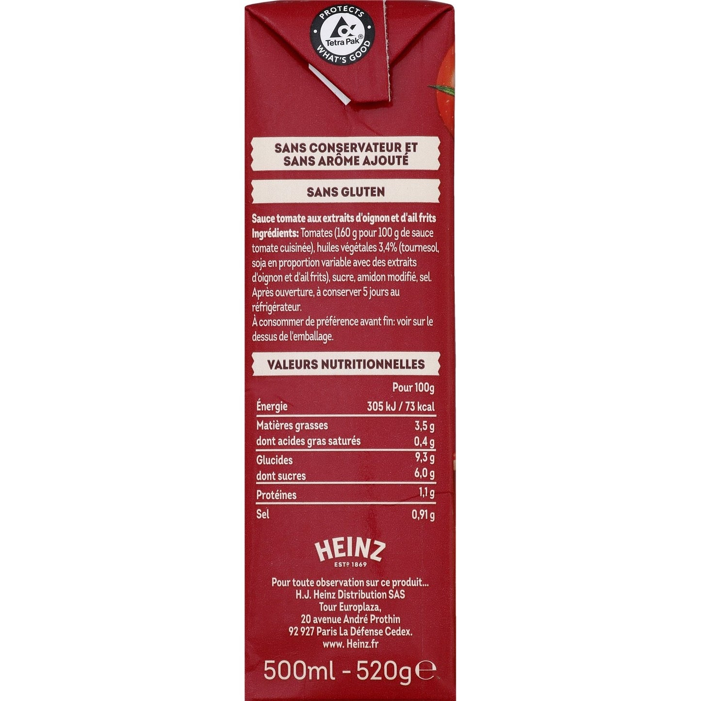 HEINZ Original Garlic and Onion Cooked Tomato Sauce