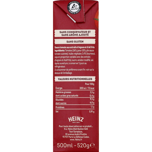 Sauce Tomate Cuisinée Ail et Oignon Originale HEINZ
