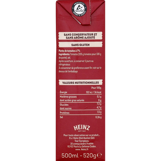 HEINZ 520g Plain Tomato Puree