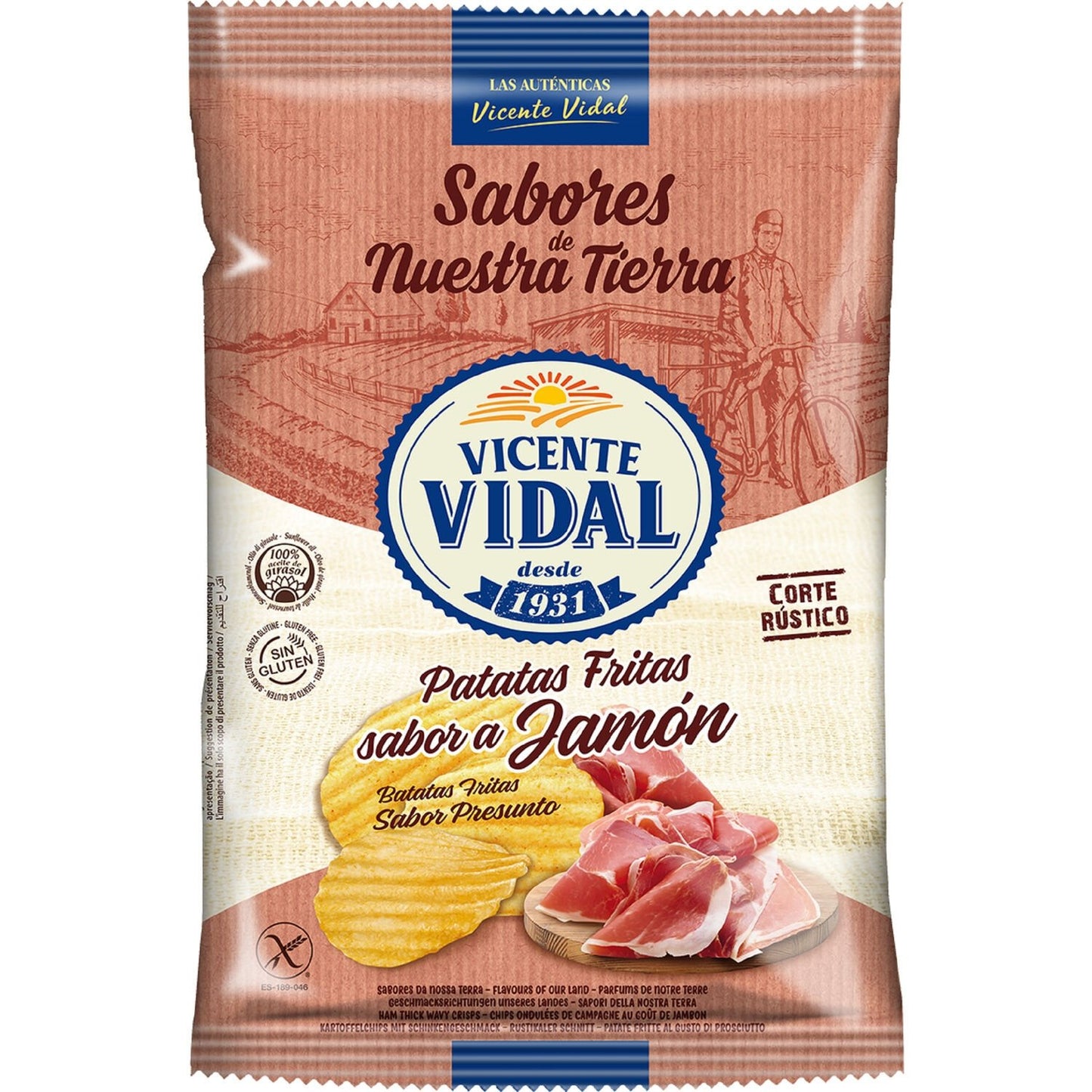Crisps Patatas Fritas Ham Flavor VICENTE VIDAL
