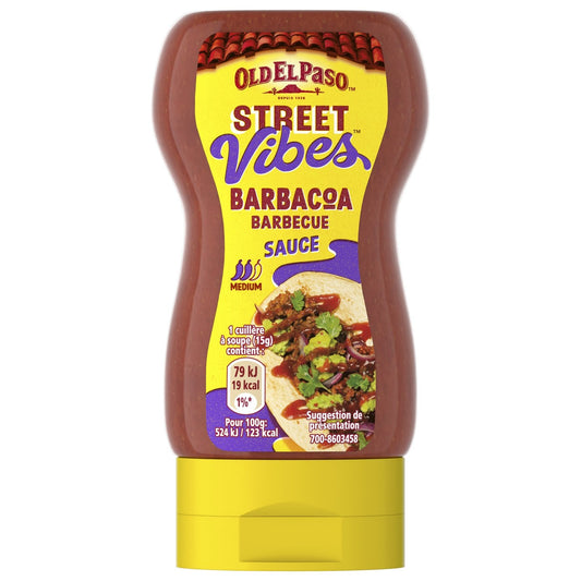 Sauce Barbecue Medium STREET VIBES OLD EL PASO le flacon de 263g