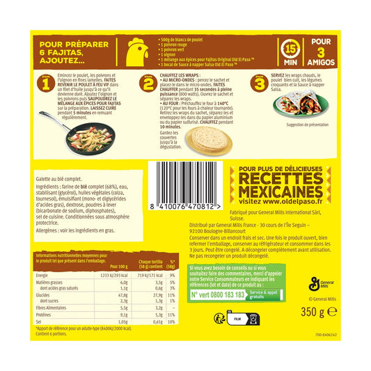 OLD EL PASO Whole Wheat Wraps