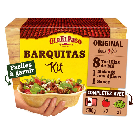 Kit Tacos Barquitas Paprika Oignons OLD EL PASO