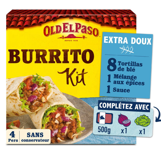 Kit Burritos Extra Doux OLD EL PASO le kit de 491g
