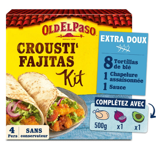 Kit Crousti' Fajitas Extra Doux OLD EL PASO