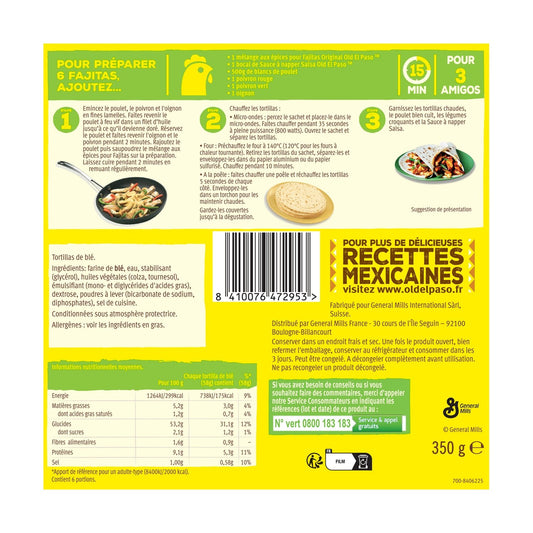 Wraps de Blé Nature OLD EL PASO