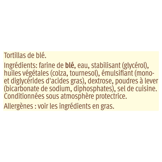 Tortillas de Blé Nature Format Familial OLD EL PASO