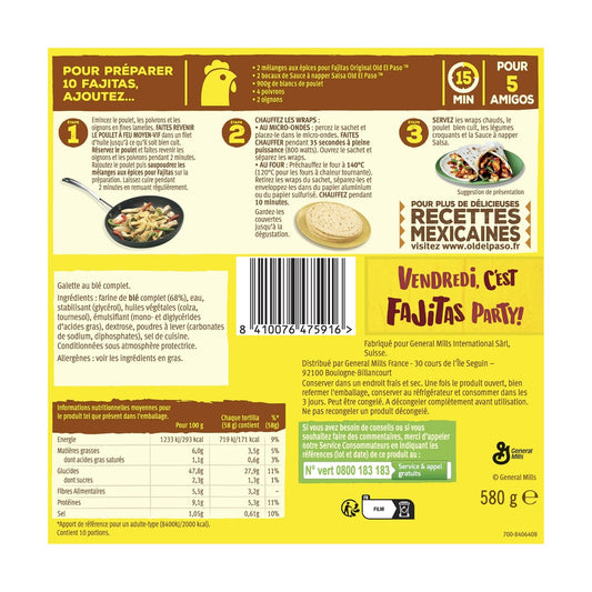 Tortillas de Blé Complet Extra Moelleux OLD EL PASO