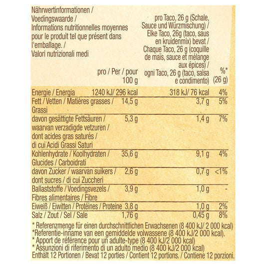Kit Taco Paprika Chili OLD EL PASO
