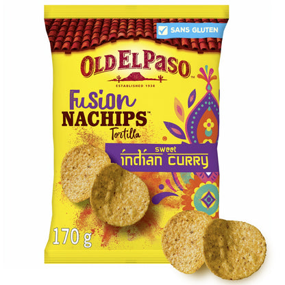 Tortilla Chips Nachips Fusion Indian Curry OLD EL PASO