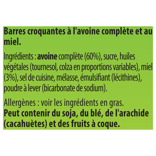 Barres Céréales Nature Valley Crunchy Avoine et Miel NATURE VALLEY 
