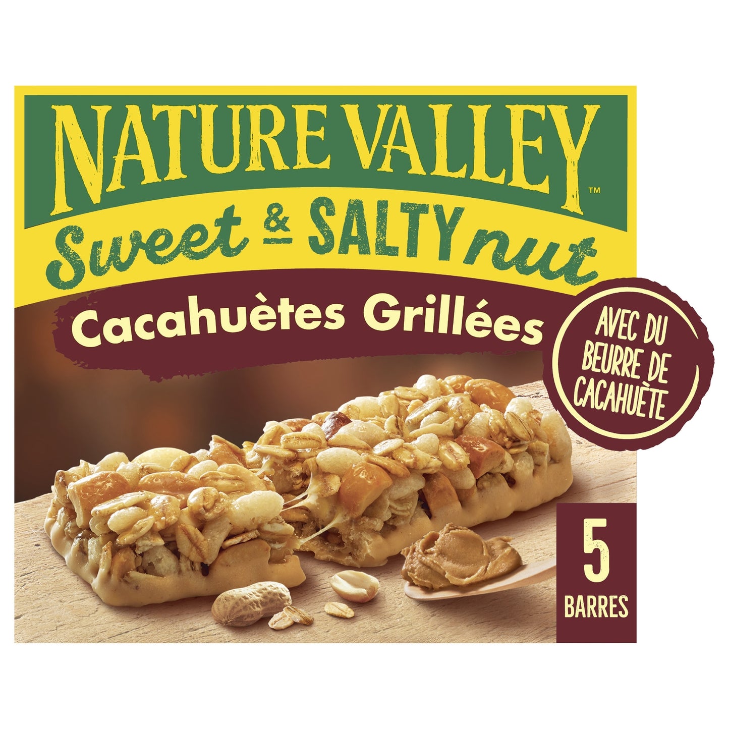 Barres Céréales Sweet & Salty Nut Cacahuètes NATURE VALLEY 