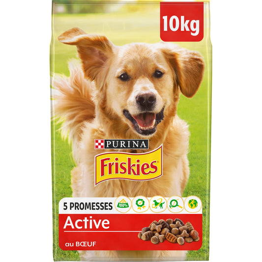 Croquettes pour Chien Adulte Boeuf Active FRISKIES
