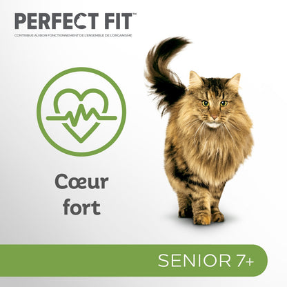 Pâtée pour Chat Sénior Stérilisé Dinde Poisson Sauce Total 5 PERFECT FIT