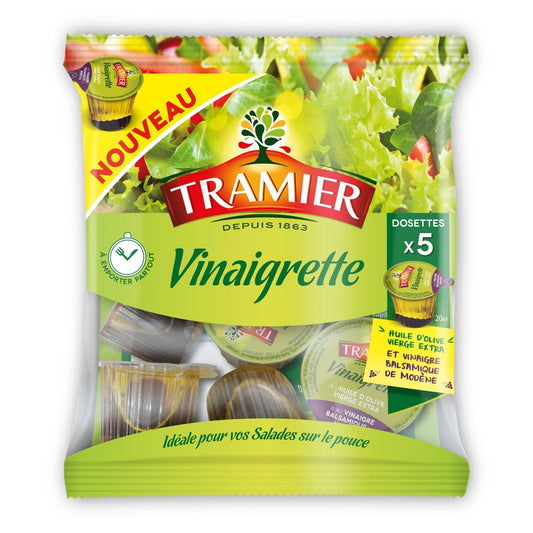 Vinaigrette Dosettes TRAMIER Le sachet de 5 dosettes - 20Ml