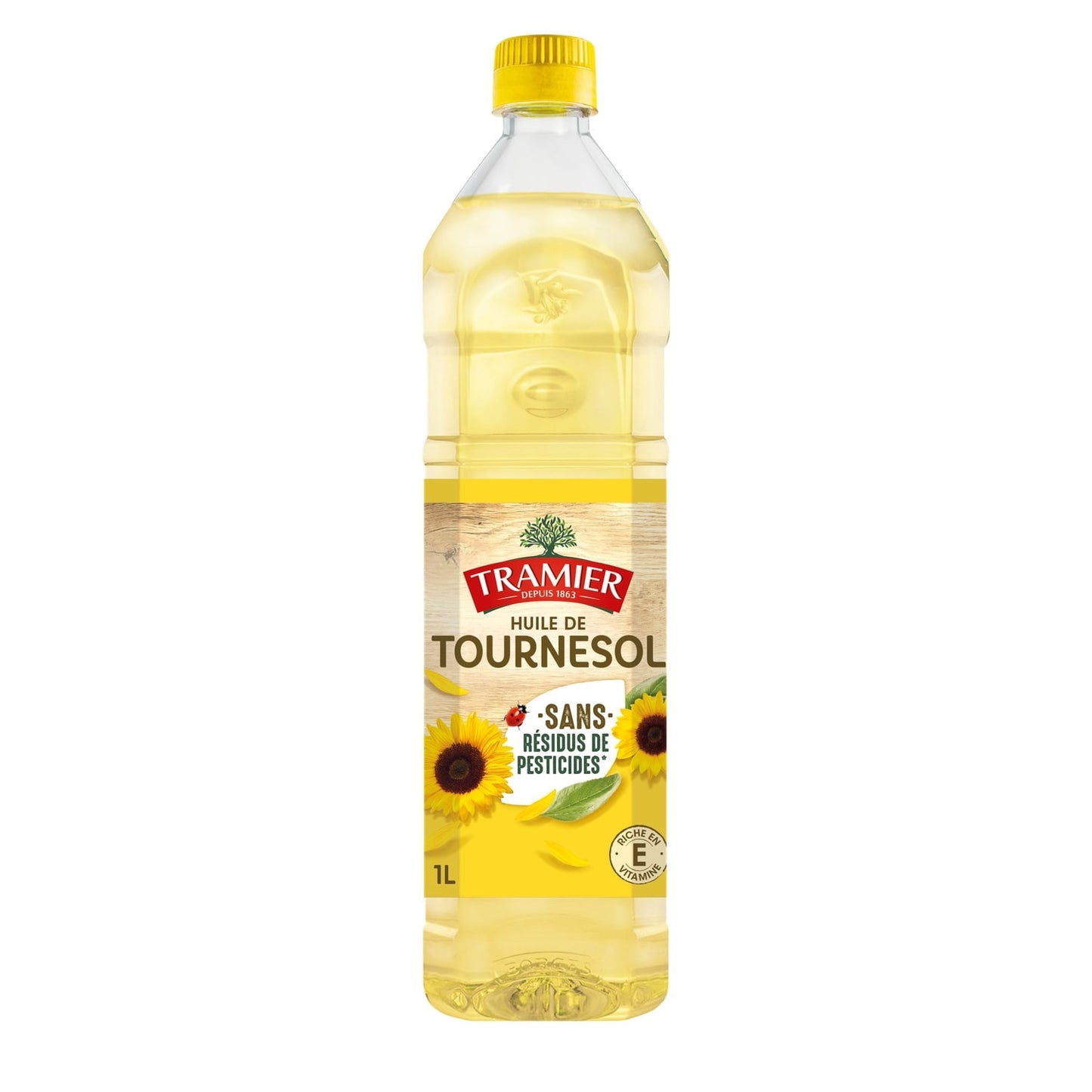 Huile De Tournesol - Riche en vitamine E - Sans Résidus de Pesticides TRAMIER 
