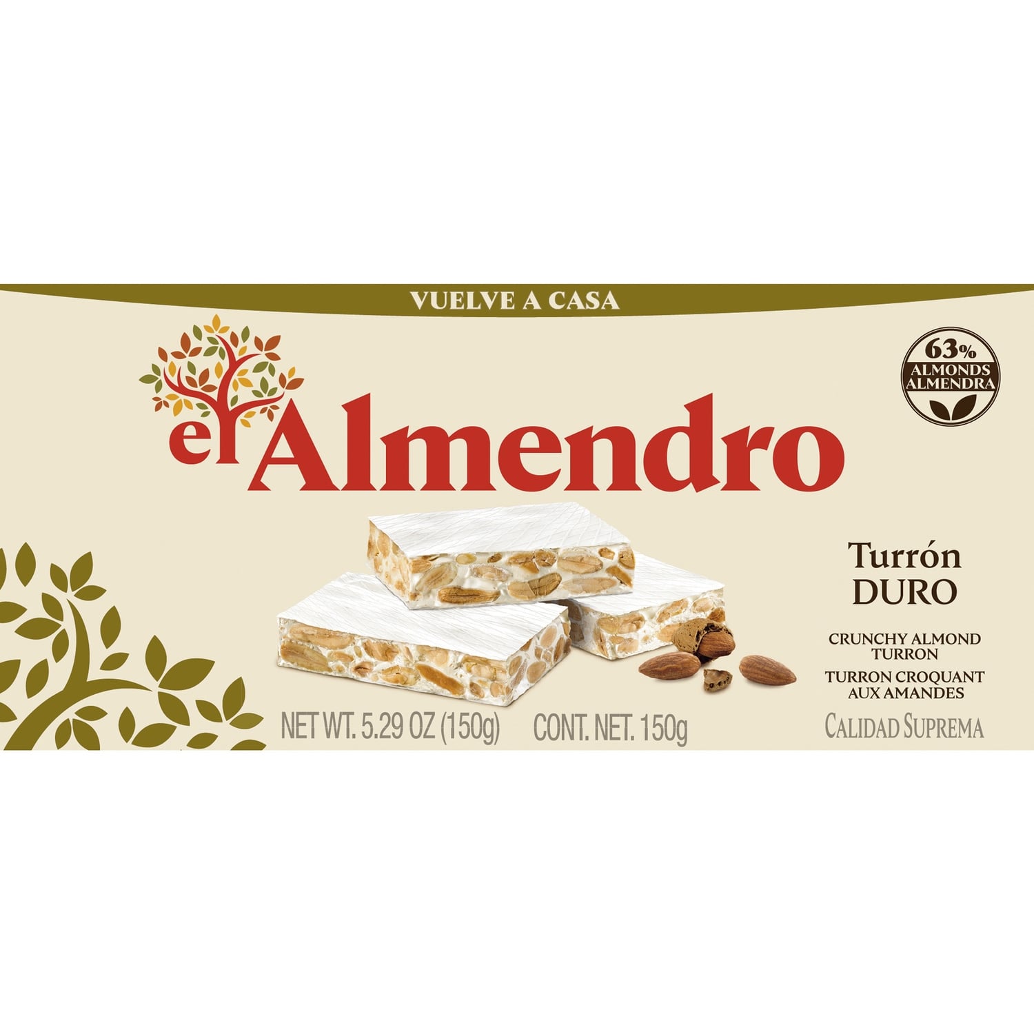 Turron Dur Amandes EL ALMENDRO 