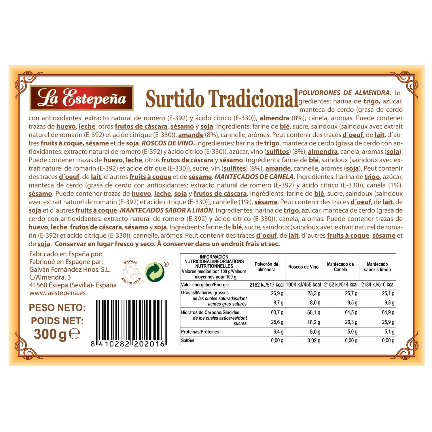 Surtido Tradicional LA ESTEPENA 
