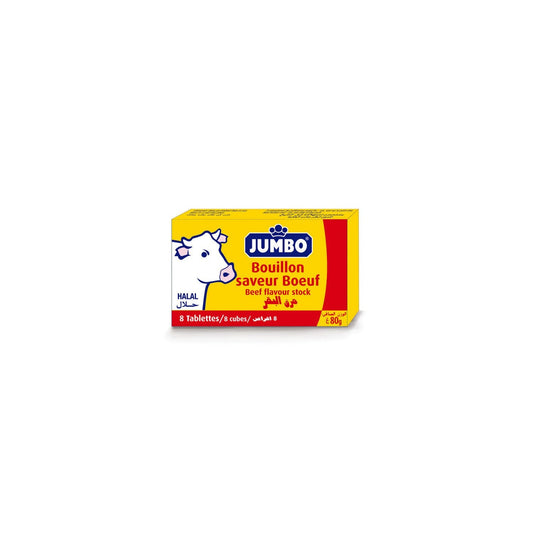 Bouillon Saveur Bœuf Halal JUMBO la boite de 8 tablettes - 80g -
