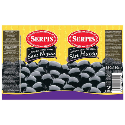 SERPIS Pitted Black Olives