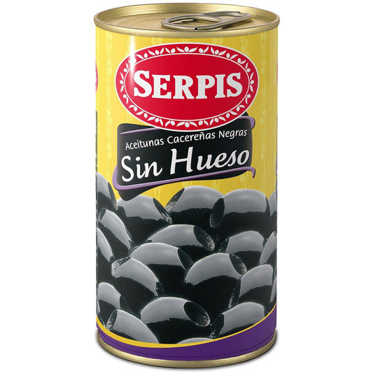 Olives Noires Dénoyautées SERPIS la boite de 150g