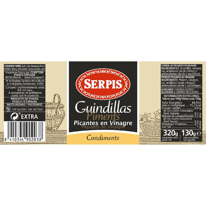 Piment Vert Basque Piquant au Vinaigre SERPIS