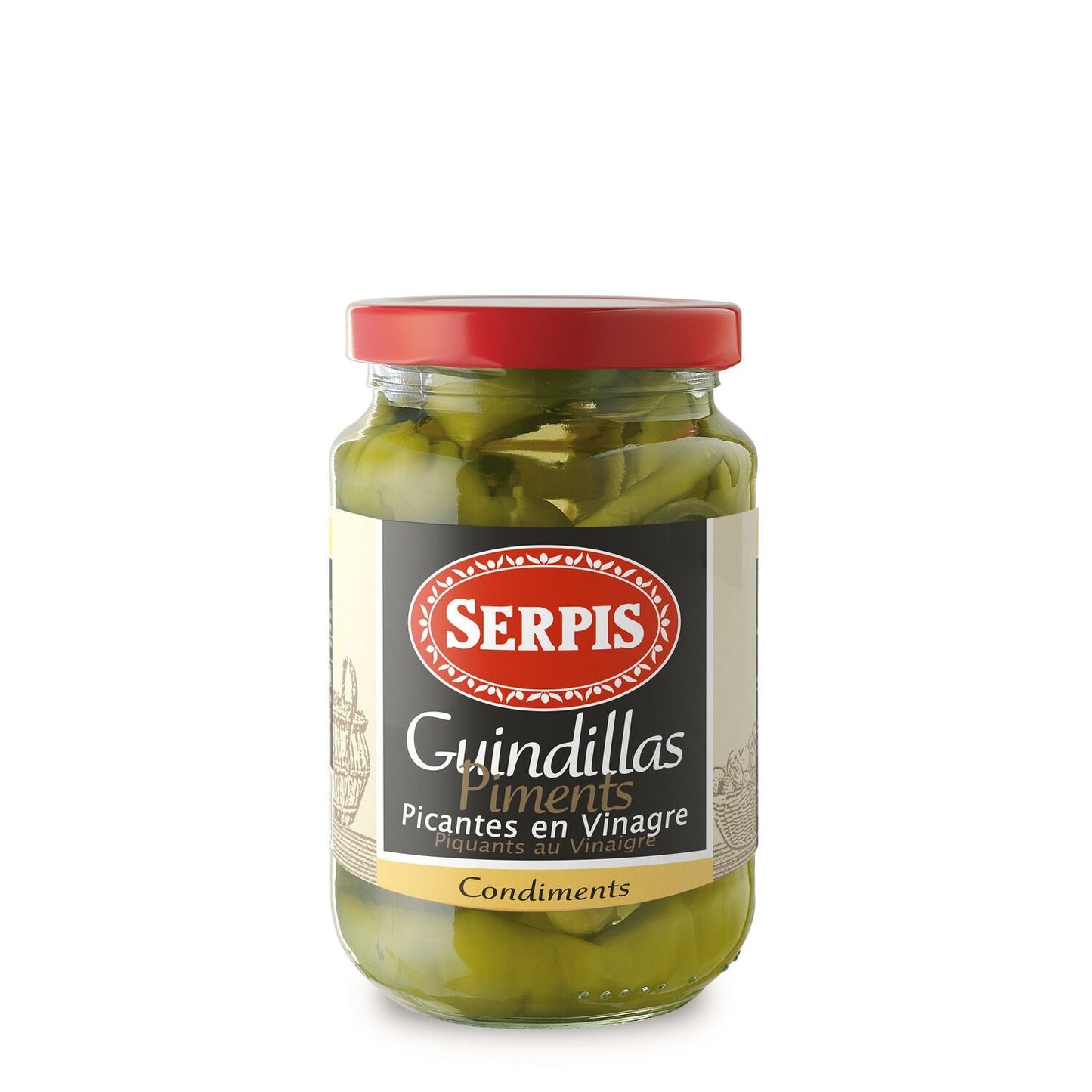 Piment Vert Basque Piquant au Vinaigre SERPIS