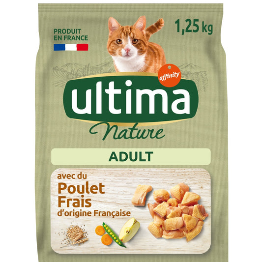 Croquettes pour Chat Adulte Poulet Nature ULTIMA NATURE