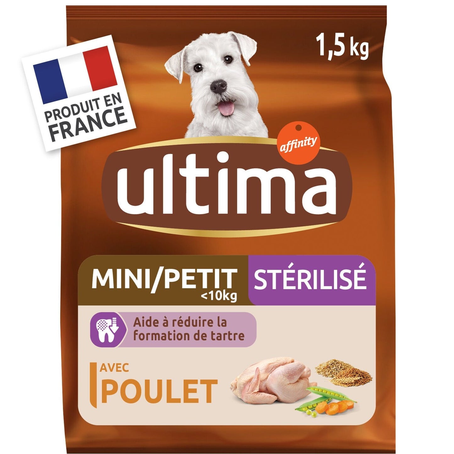 Croquettes Chien Mini Stérilisé ULTIMA