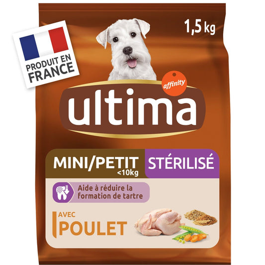 Croquettes Chien Mini Stérilisé ULTIMA